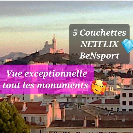 Sublime 2 Pieces Vue Incroyable Mer Et Tout Les Monuments De Marseilles Buitenkant foto